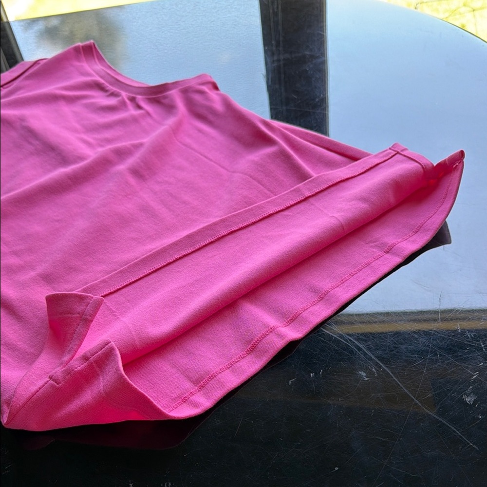 Ralph Lauren Sleeveless Polo - Bright Pink with Blue Pony - Picture 4 of 5